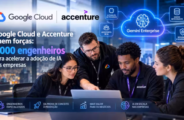 Google Cloud e Accenture unem forças: 1.000 engenheiros para acelerar a adoção de IA nas empresas