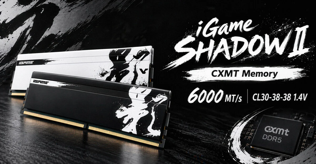Colorful lança kit memória DDR5 6000 CL30 iGame Shadow II, novidade para gamers